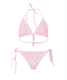 Love Shack Fancy Girls Dannie Bikini Pink Peppermint Accessories Love Shack Fancy Floral Y/S (7/8)