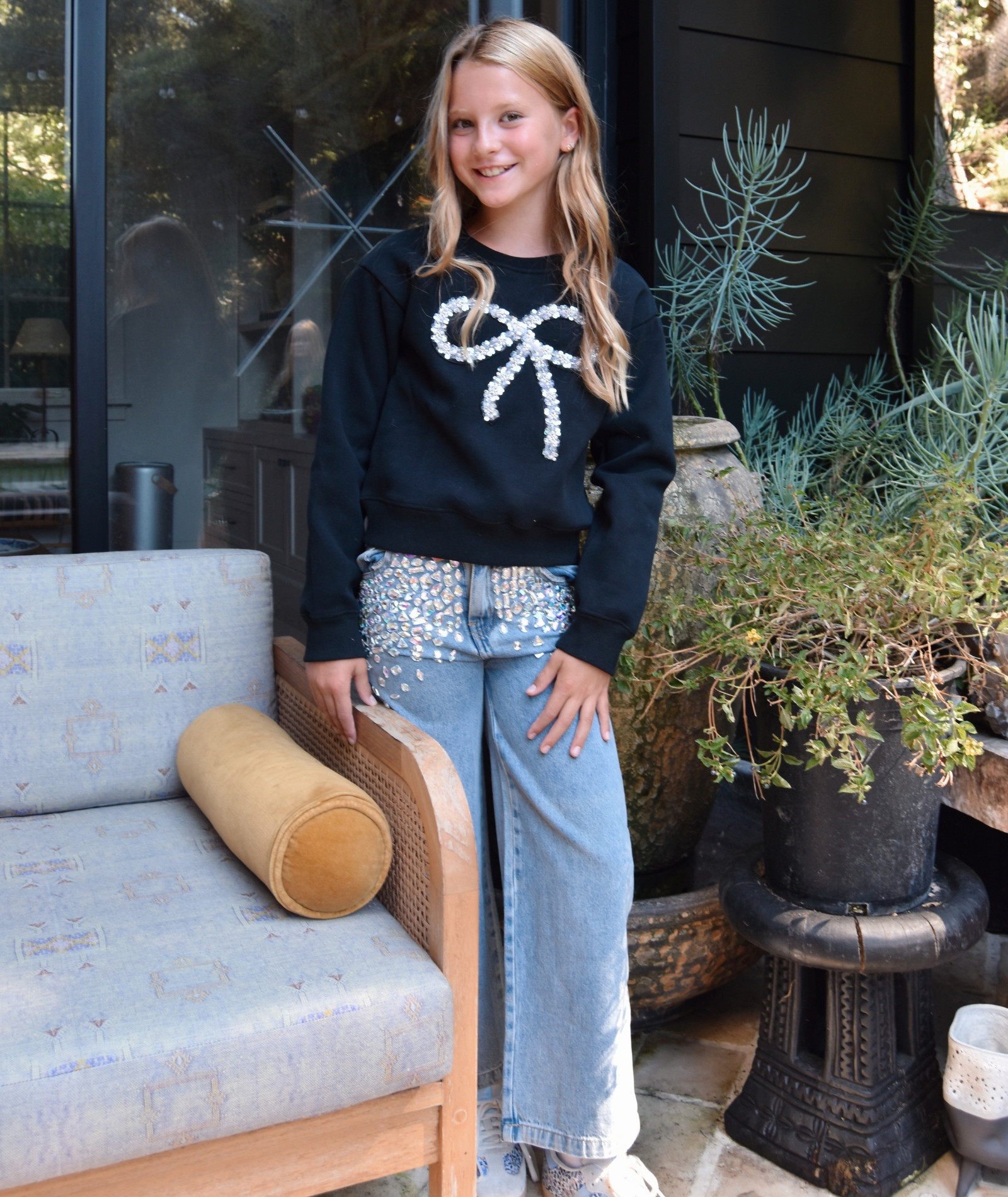 Mini Dreamers Girls Lila Gem Stone Jeans Girls Denim Mini Dreamers