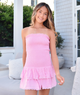 Katie J NYC Girls White Eyelet Melina Dress Girls Casual Dresses Katie J NYC Pink Y/S (7/8)