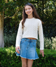 Katie J NYC Girls Bowery Light Wash Denim Skirt Girls Denim Katie J NYC Denim Y/S (7/8)