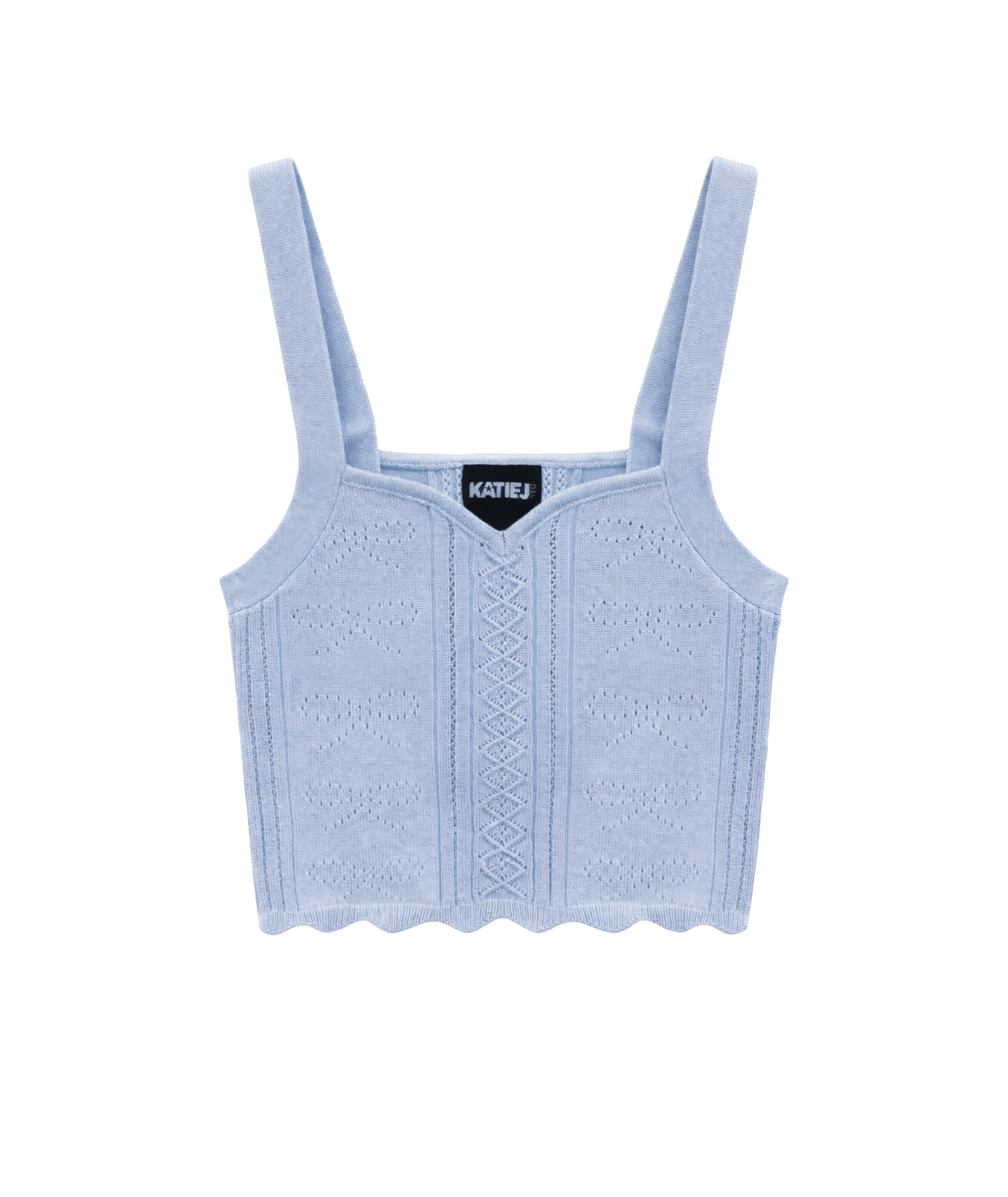 Katie J NYC Girls Gracyn Cami Girls Casual Tops Katie J NYC Baby Blue Y/S (7/8)