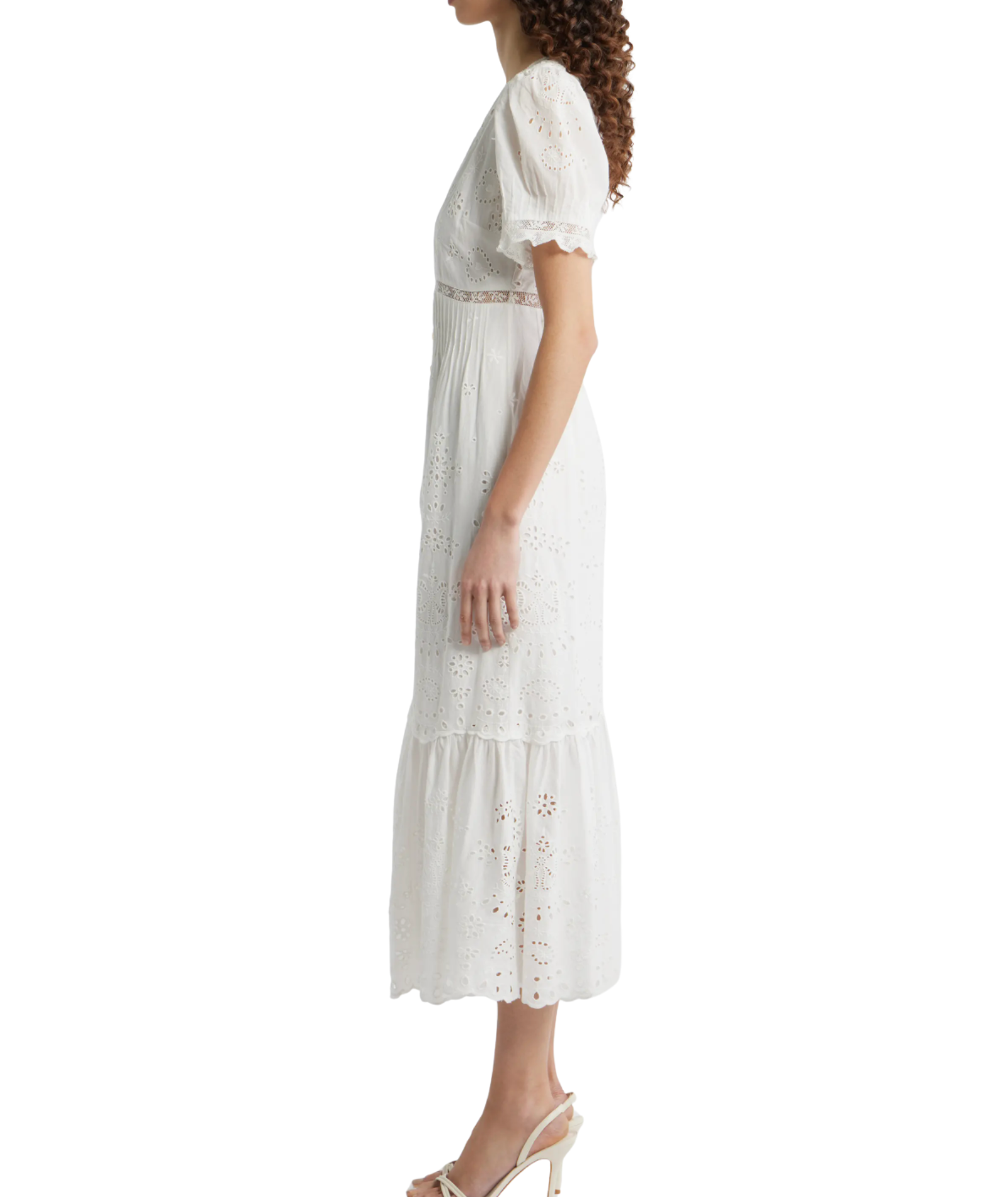 Love Shack Fancy Women Tarragon Dress White Womens Casual Dresses Love Shack Fancy