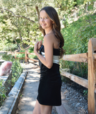 Theme Girls Leni Velour Big Black Bow Dress Girls Special Dresses Theme-NYC