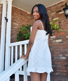 Love Shack Fancy Women Stephania Dress Sunwashed Ivory Womens Casual Dresses Love Shack Fancy