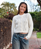 Love Shack Fancy Women Leocadia Cardigan Ivory Womens Casual Tops Love Shack Fancy Ivory Juniors/Women XXS