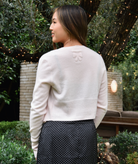 Love Shack Fancy Women Adeanne Cardigan Pale Pink Womens Casual Tops Love Shack Fancy