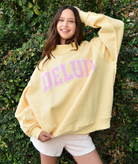 8apart Women Delulu Mock Neck Crew Sweatshirt Womens Casual Tops 8apart