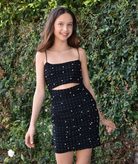 Theme Girls Maddison Black Pearl & Stud Mesh Cut Out Dress Girls Special Dresses Theme-NYC Black Y/M (10)