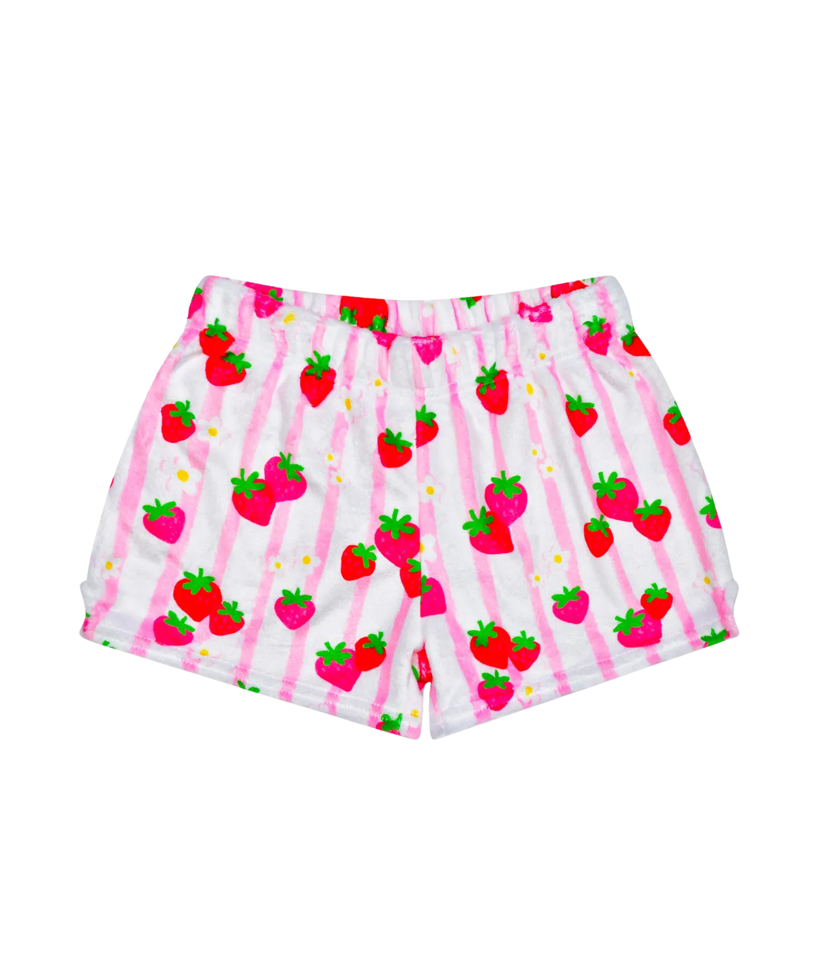 Strawberry Stripe Plush Shorts Accessories iScream Multi Y/XS (6X)