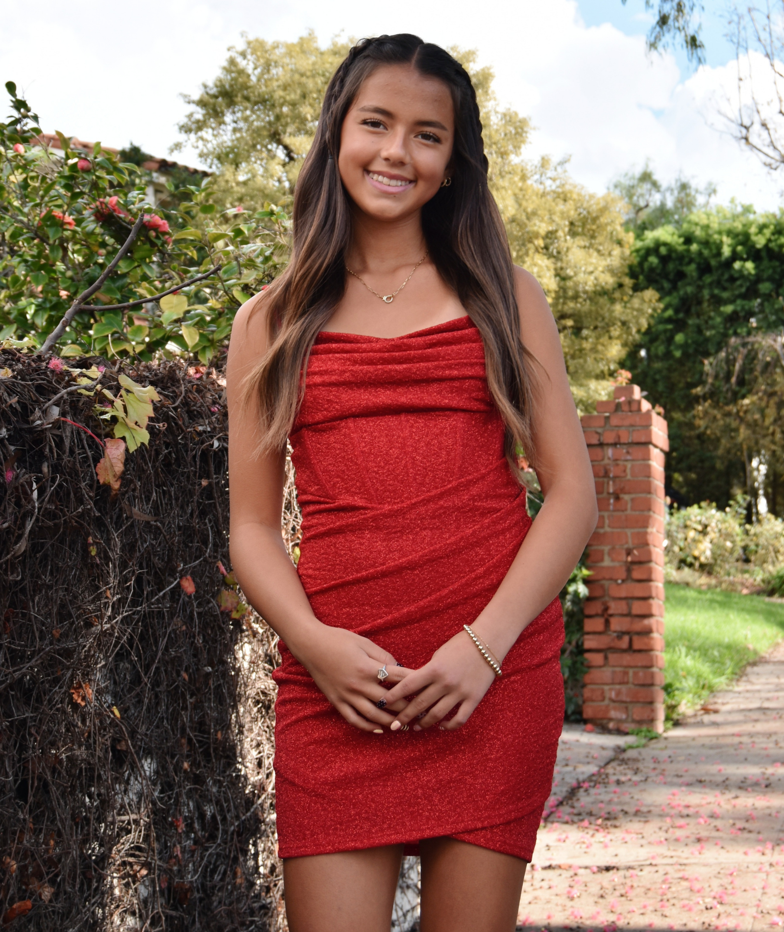 8apart Women Nichole Glitter Stretch Mini Dress