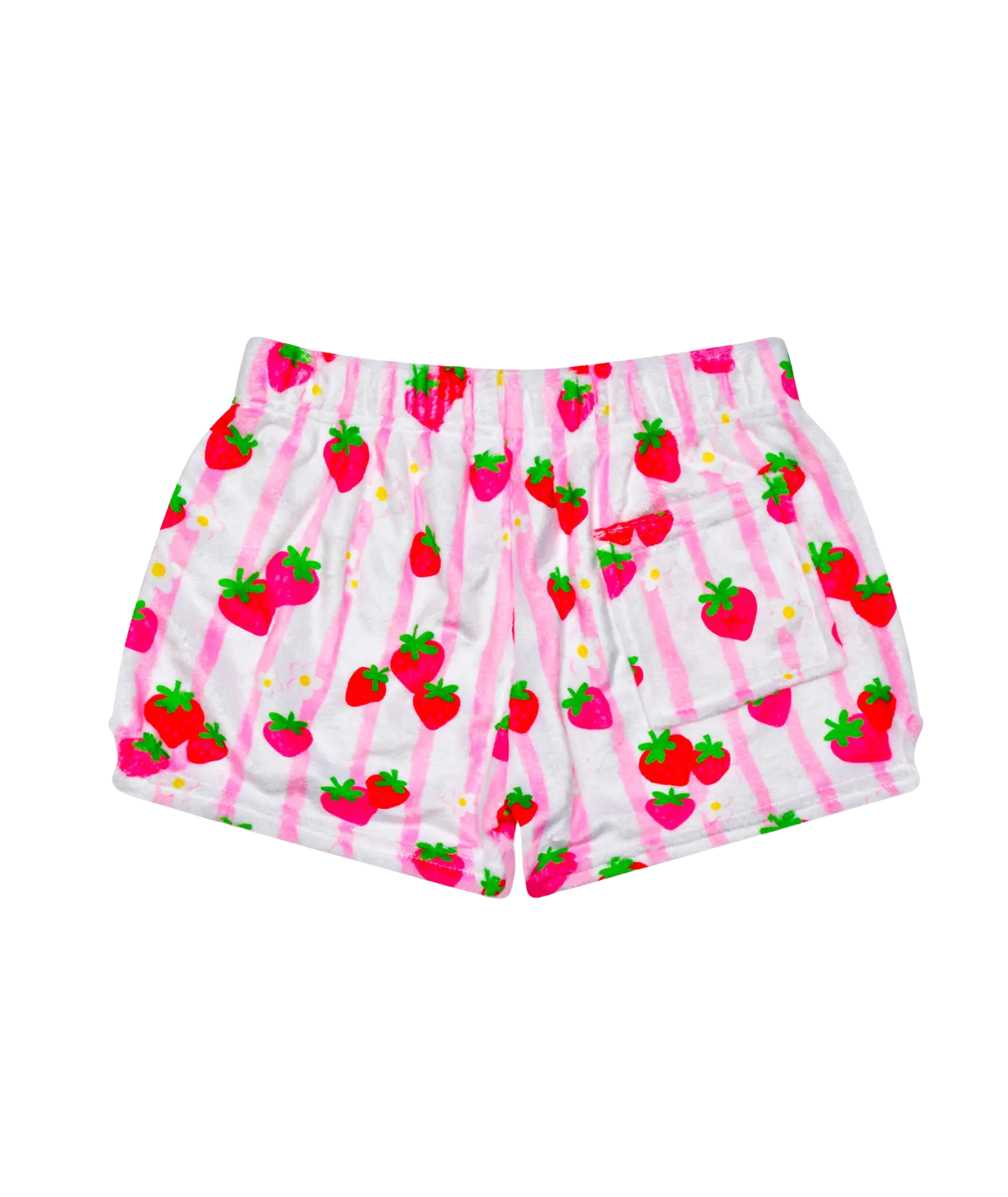 Strawberry Stripe Plush Shorts Accessories iScream