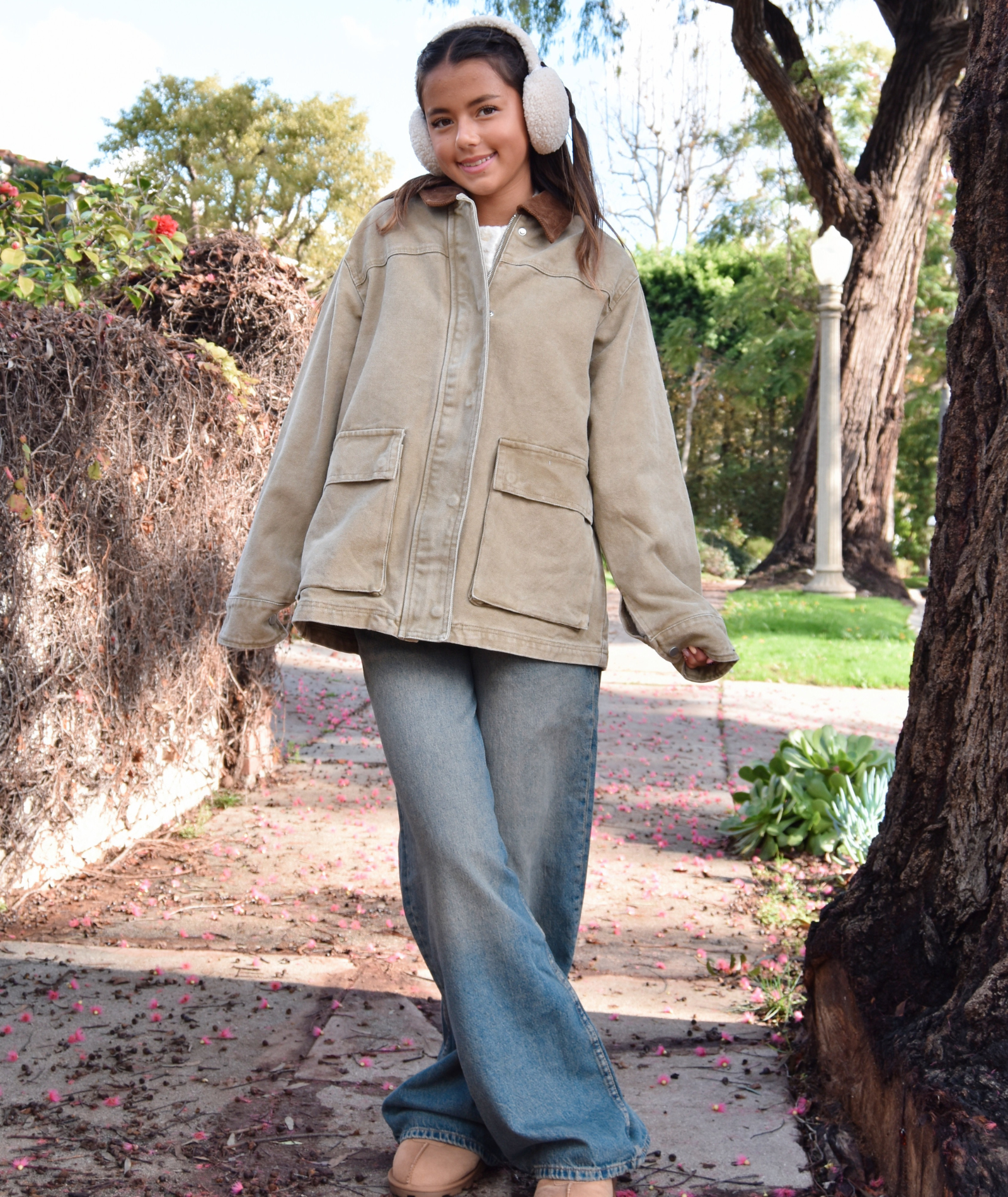 8apart Women Smith Vintage Wash Barn Jacket Womens Casual Tops 8apart