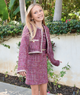 Katie J NYC Girls Hattie Hot Pink Boucle Jacket Girls Casual Tops Katie J NYC Hot Pink Y/S (7/8)