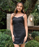 8apart Women Hallie Polka Dot Mini Dress Womens Casual Dresses 8apart