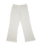 8apart Women Hayes Blue Floral Pointelle Pants Womens Casual Bottoms 8apart