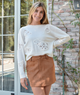 8apart Women Conrad Suede Mini Skirt Distressed/seasonal womens 8apart Brown Juniors/Women S