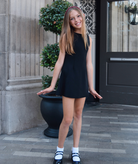 Katie J NYC Girls Elody Mini Dress Girls Casual Dresses Katie J NYC Black Y/S (7/8)