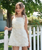 Katie J NYC Girls Bonnie Roses Dress Girls Special Dresses Katie J NYC Cream Y/S (7/8)
