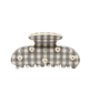 Emi Jay Sweetheart Clip in Cozy Cloud Gingham Accessories Emi Jay Grey