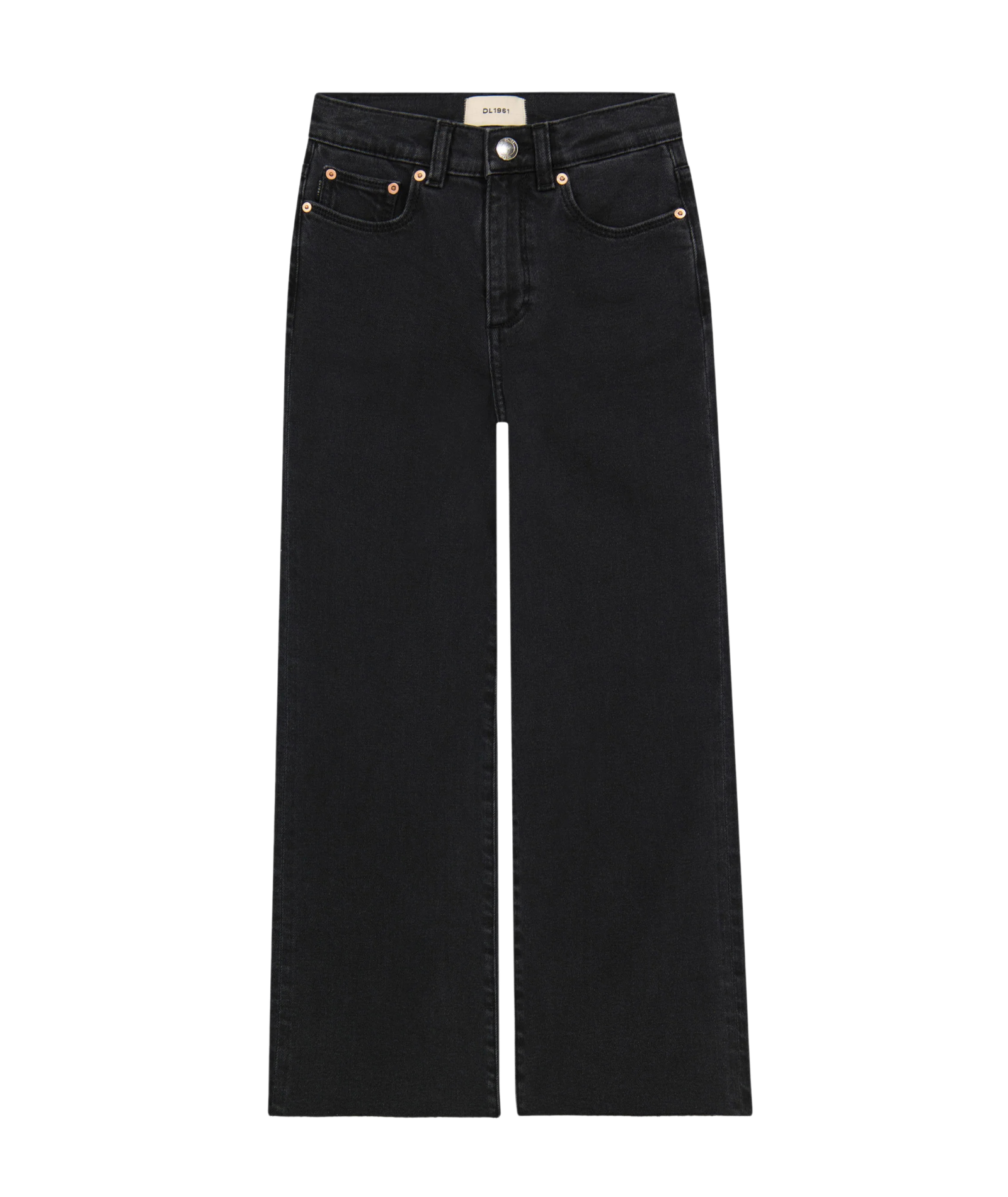 DL1961 Girls Lily Nightshade Wide Leg Jeans Girls Denim DL1961 Black Y/XS (6X)