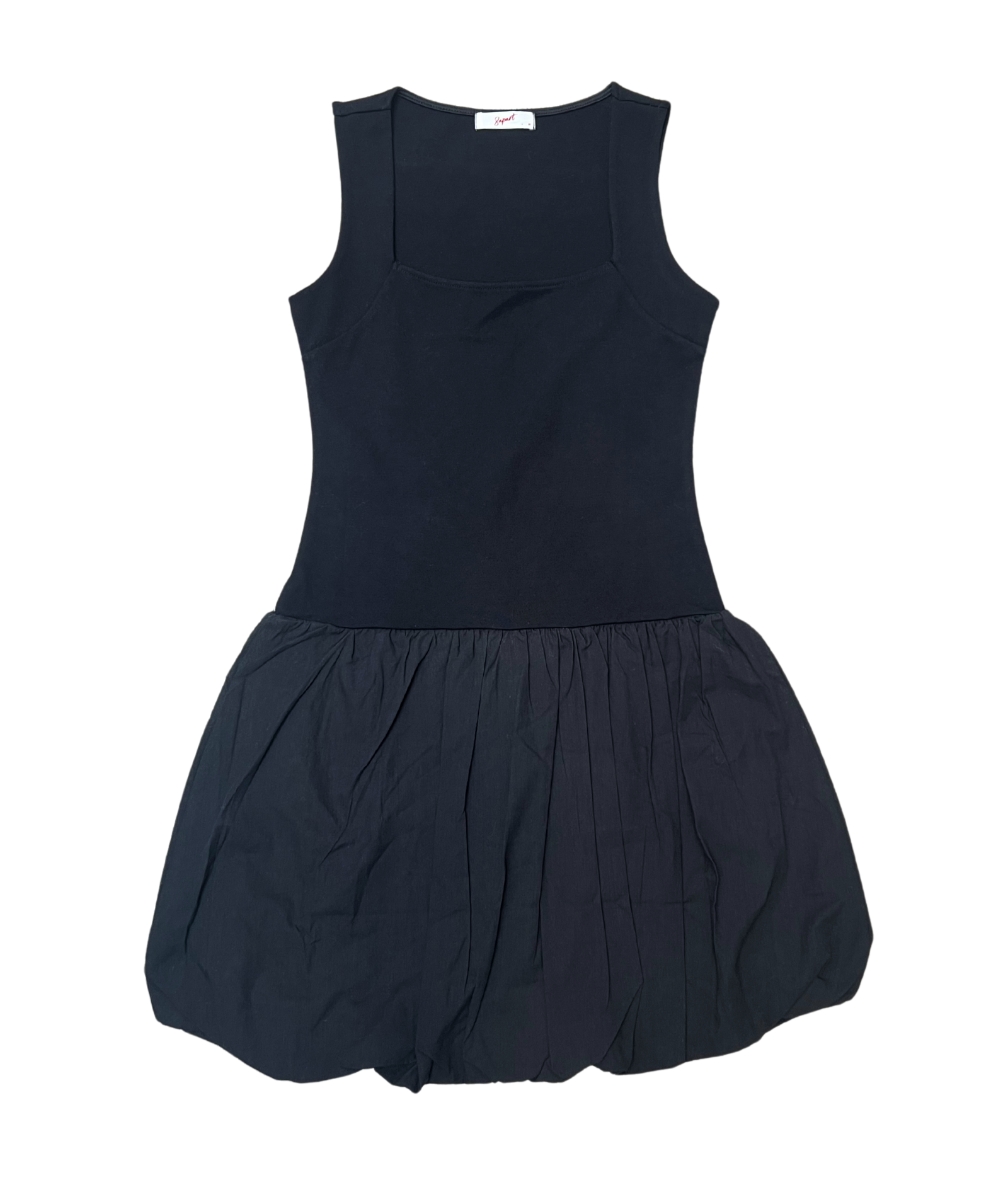 8apart Women Tucker Square Neck Bubble Dress Womens Casual Dresses 8apart Black Juniors/Women S