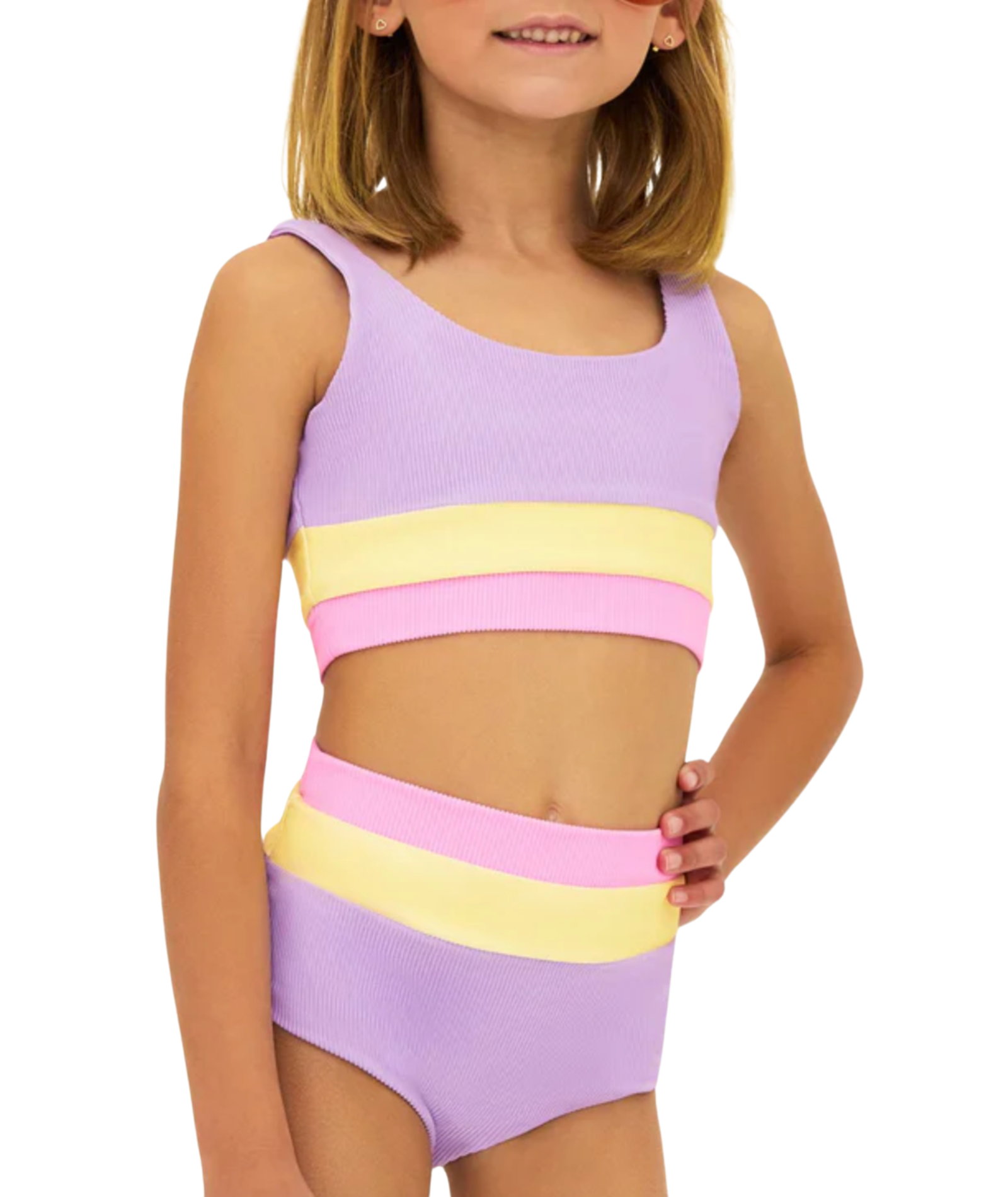 Beach Riot Girls Mackenzie/Heidi Set Sublime Spring Color Block Girls Casual Dresses Beach Riot Multi Y/S (7/8)