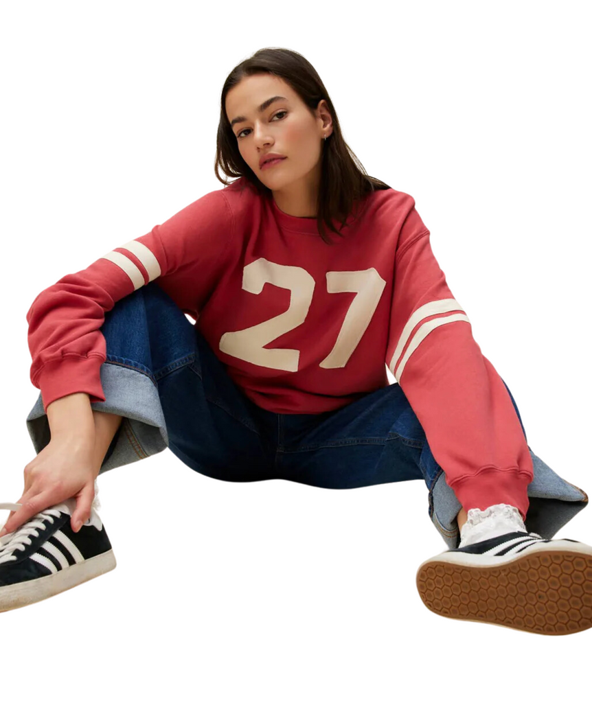 Daydreamer Women 27 Varsity Sweatshirt Womens Casual Tops Daydreamer   