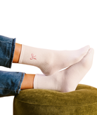 Frankie's Exclusives Pink Bow Crew Socks Accessories Frankie's Exclusives