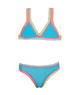 PQ Girls Rainbow Embroidered Bikini Distressed/seasonal girls PQ Girls Turquoise Y/6