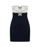 Katie J NYC Girls Teagan Dress Girls Special Dresses Katie J NYC Black/White Y/S (7/8)