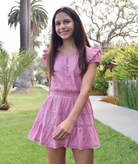 Love Shack Fancy Tween Jeriana Dress Cedar Rouge Girls Casual Dresses Love Shack Fancy