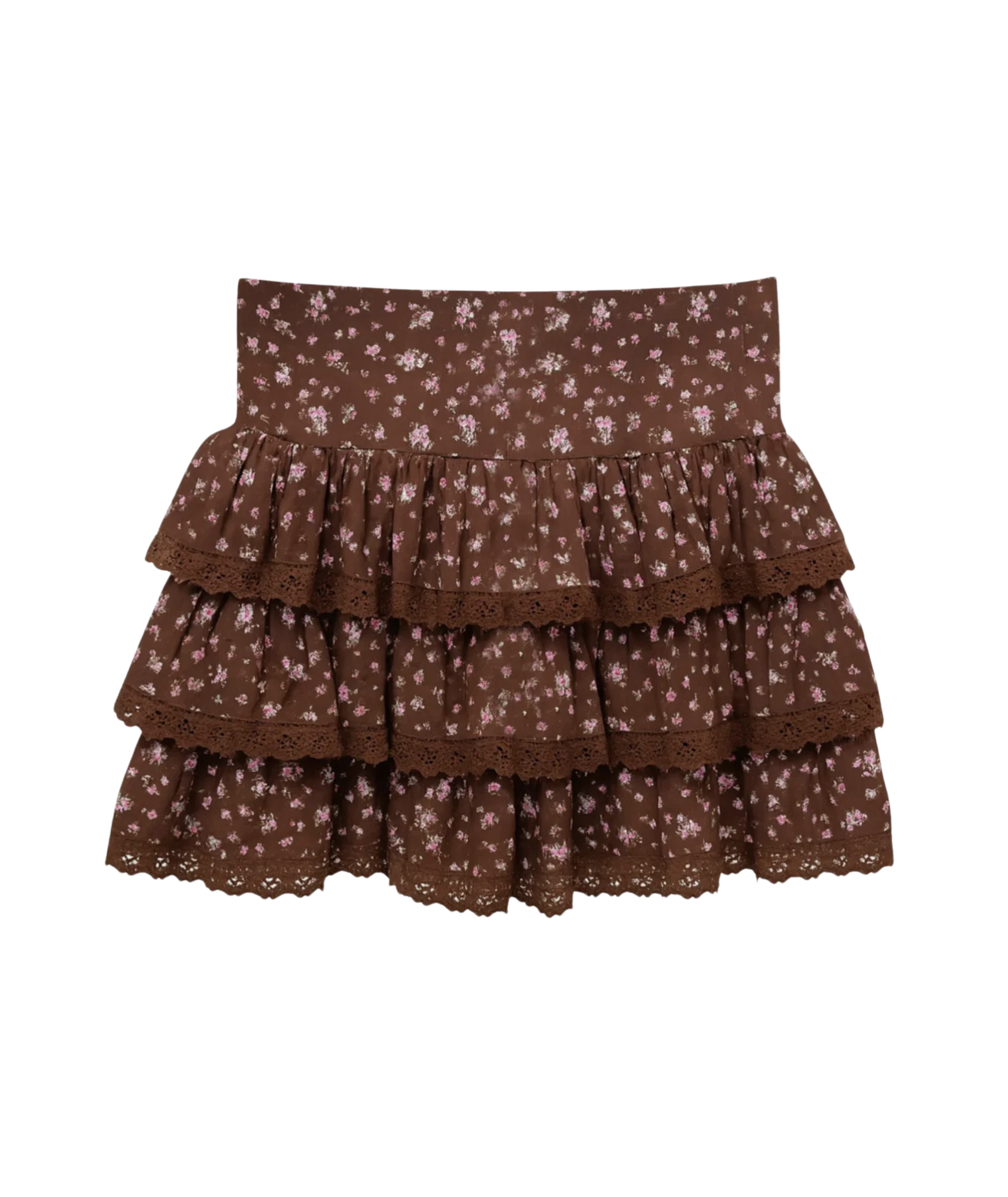 Katie J NYC Juniors Chocolate Floral Melody Skirt – Frankie's on