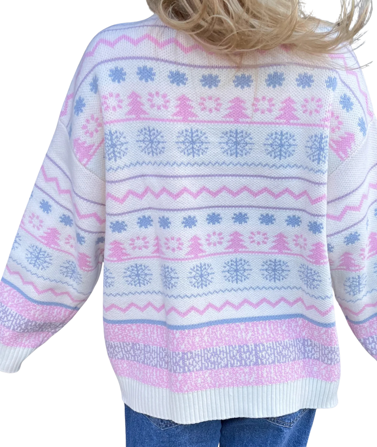 Sunkissed Coconut Women Icelandic Lights Sweater Womens Casual Tops Sunkissed Coconut