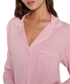 Eberjey Women Gisele Long PJ Set Pink Nectar/Ivory Accessories Eberjey