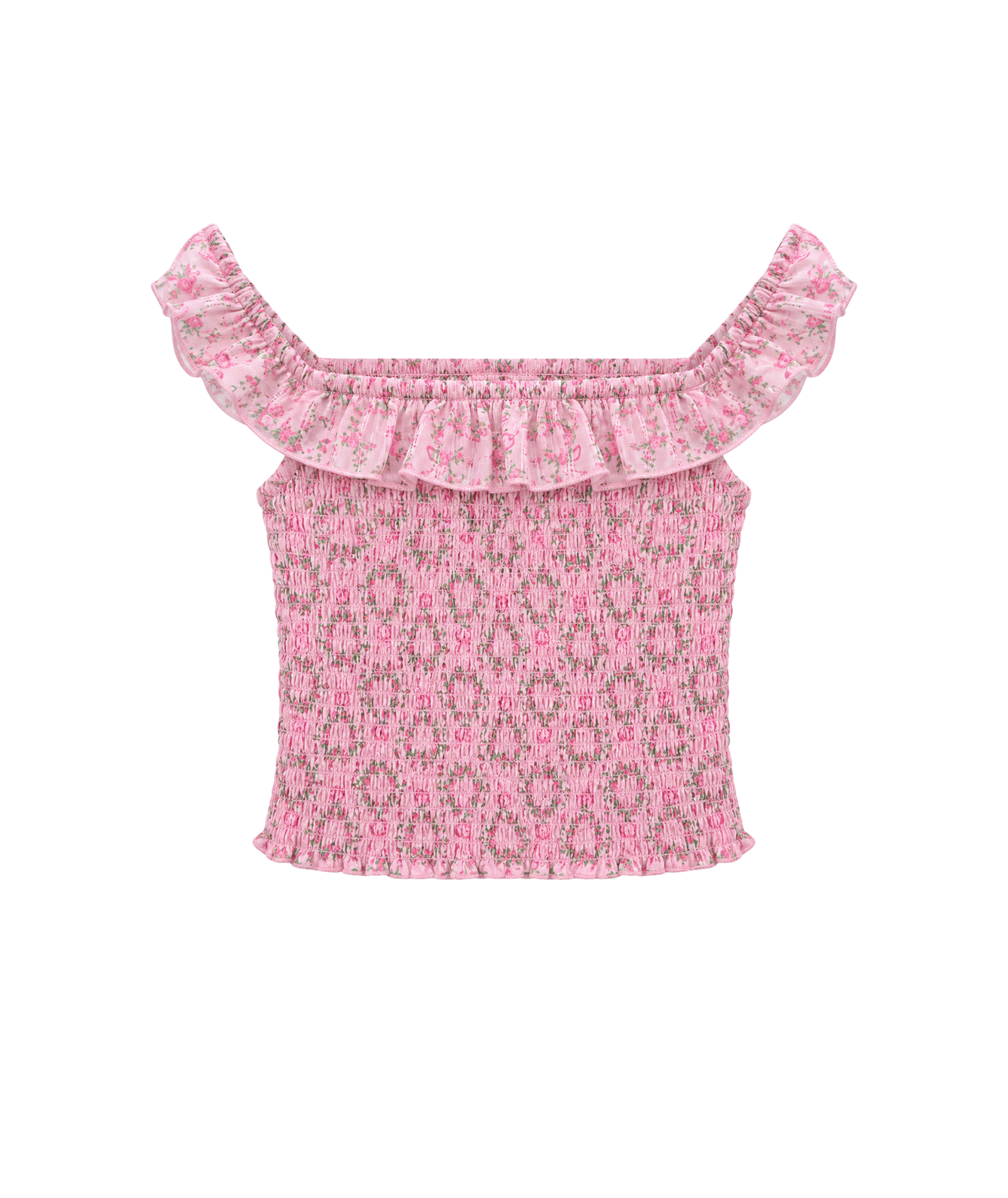 Katie J NYC Girls Josephine Tee Pink Sweetheart Floral Girls Casual Tops Katie J NYC Floral Y/S (7/8)