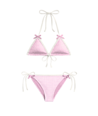Katie J NYC Girls Coral Bikini Baby Pink Gingham Accessories Katie J NYC