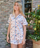 Katie J NYC Juniors Paris Lynn Shorts PJ Set Distressed/seasonal womens Katie J NYC Multi Juniors/Women XXS