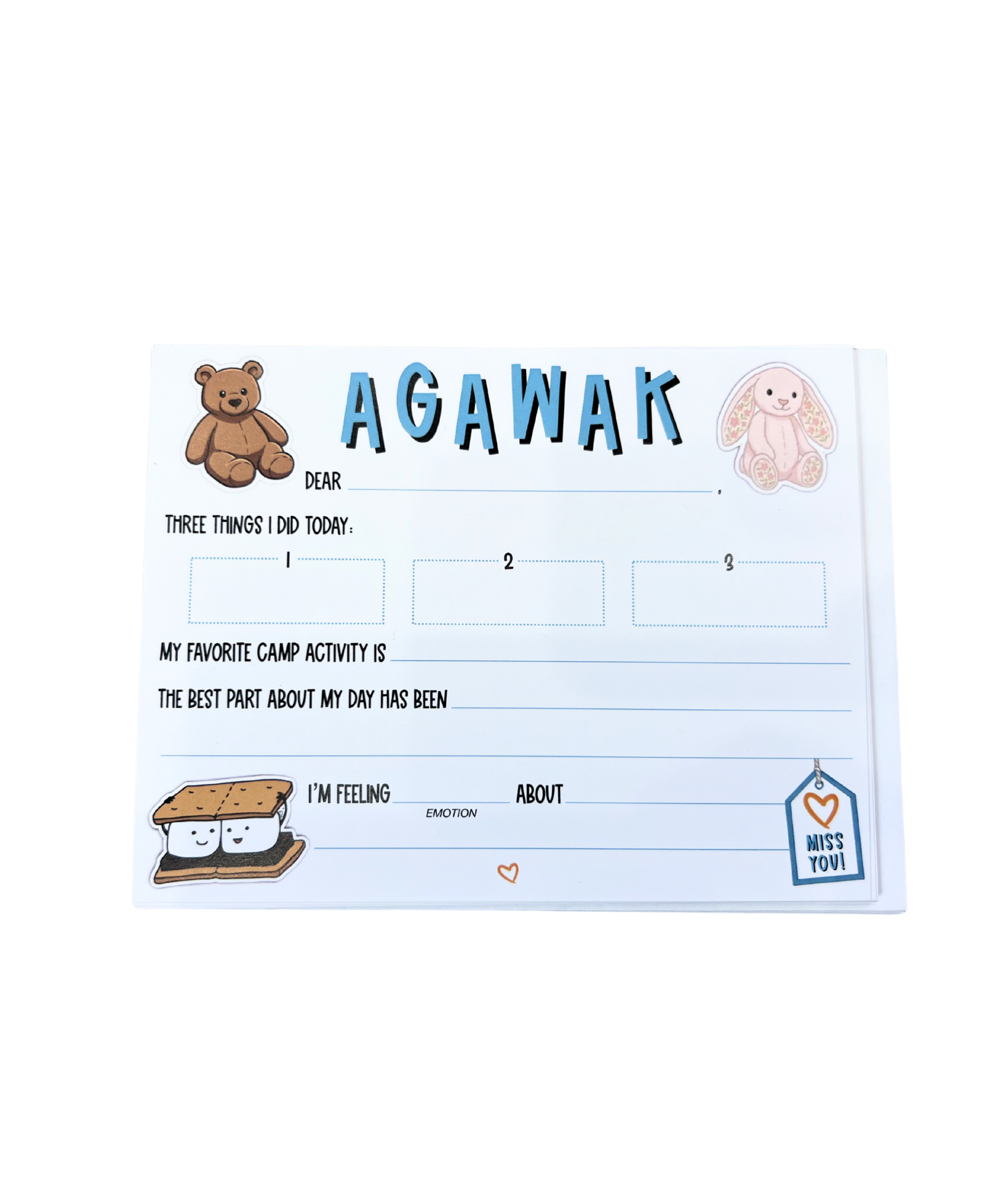 Don't Be Jelly Camp Name Fill In Notecards Pack of 8