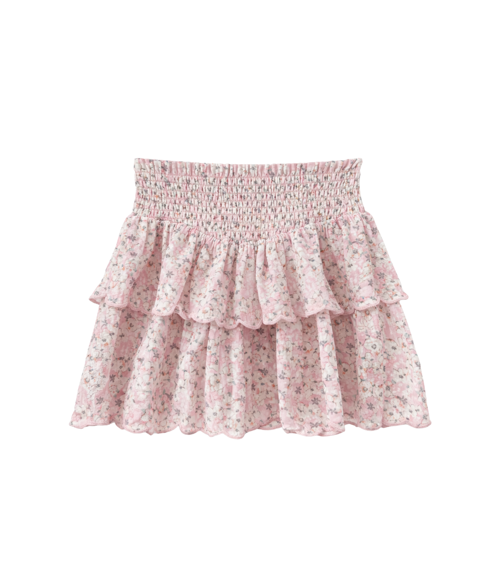 Summer Loving Girls Eden Skirt Blush Meadow Pink Girls Casual Bottoms Summer Loving Floral Y/S (7/8)