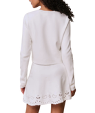 Love Shack Fancy Women Leda Cardigan White Vanilla Womens Casual Tops Love Shack Fancy