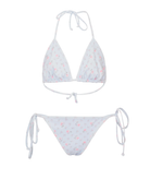 Love Shack Fancy Girls Dannie Bikini Chapparal Blue Accessories Love Shack Fancy Floral Y/S (7/8)
