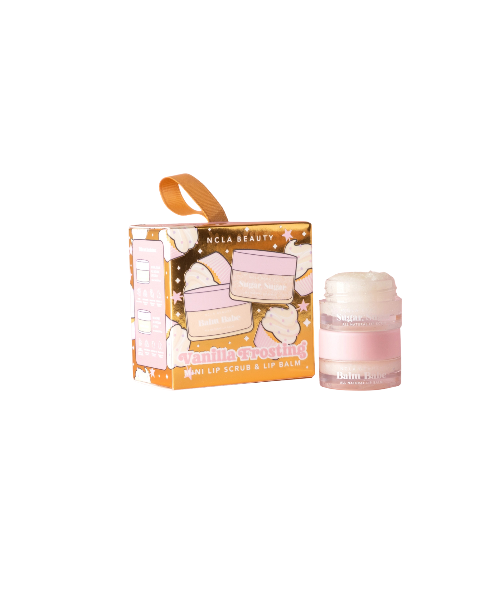 Frankie's Exclusives Mini Ornament Vanilla Frosting Lip Scrub/Balm Set Accessories Frankie's Exclusives Multi