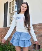 Theme Girls Tiegen American Flag Sweater Girls Casual Tops Theme-NYC