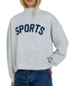 Sunny Somewhere Women Navy Sports Mockneck