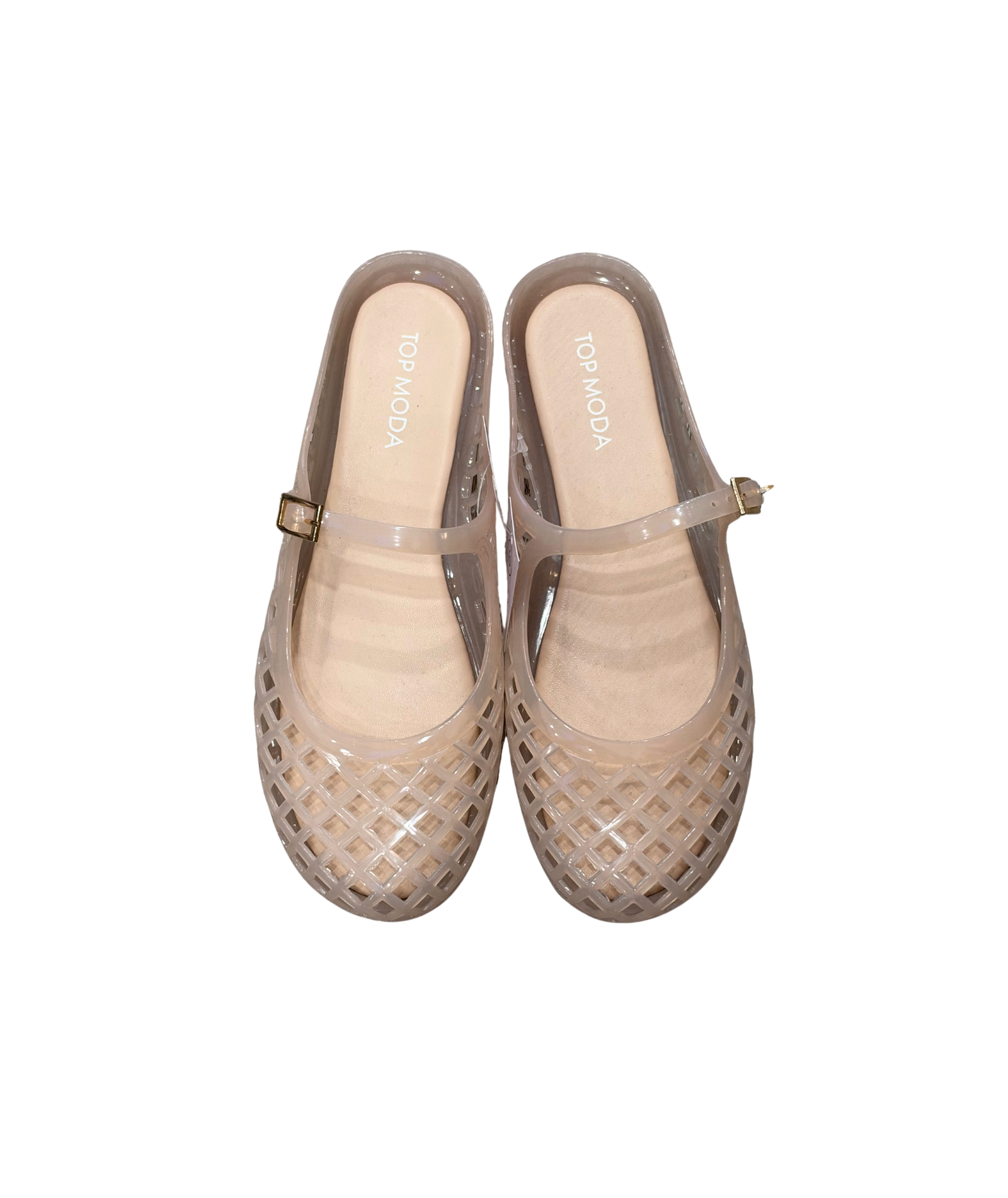 Frankie's Exclusives Women Jelly Ballet Flats Accessories Frankie's Exclusives Nude Shoes/6