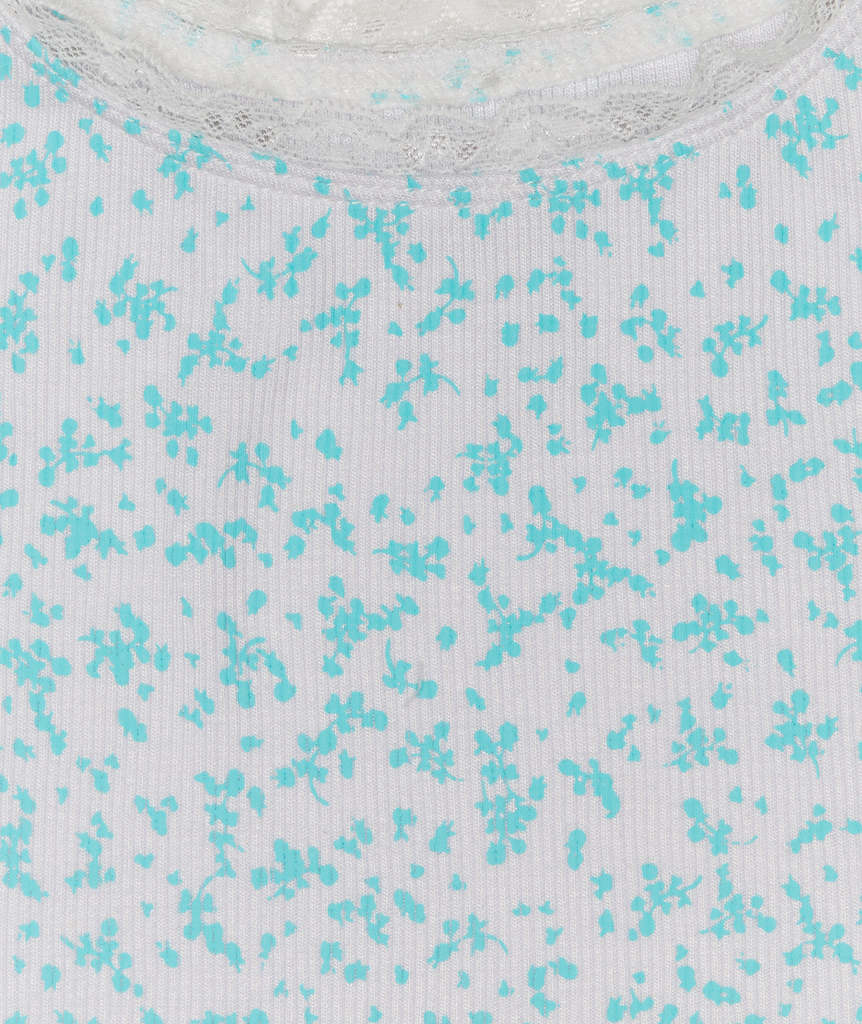 FBZ Girls Lilia Aqua Floral Lace Tank Girls Casual Tops FBZ Flowers By Zoe