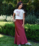 Katie J NYC Girls Anastasia Satin Maxi Skirt Girls Casual Bottoms Katie J NYC