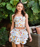 FBZ Girls Capri Fruit Skirt Girls Casual Tops FBZ Flowers By Zoe Multi Y/S (7/8)