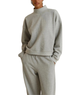 Perfect White Tee Women Delaney French Terry Split Mock Neck Sweatshirt