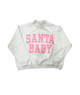 8apart Women Santa Baby/Santa's Favorite Reversible Mock Neck Sweatshirt Womens Casual Tops 8apart Heather Grey Juniors/Women S/M